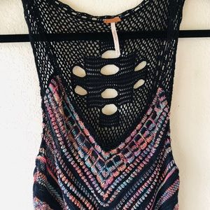 Free People Knit bohemian ethnic tunic dress